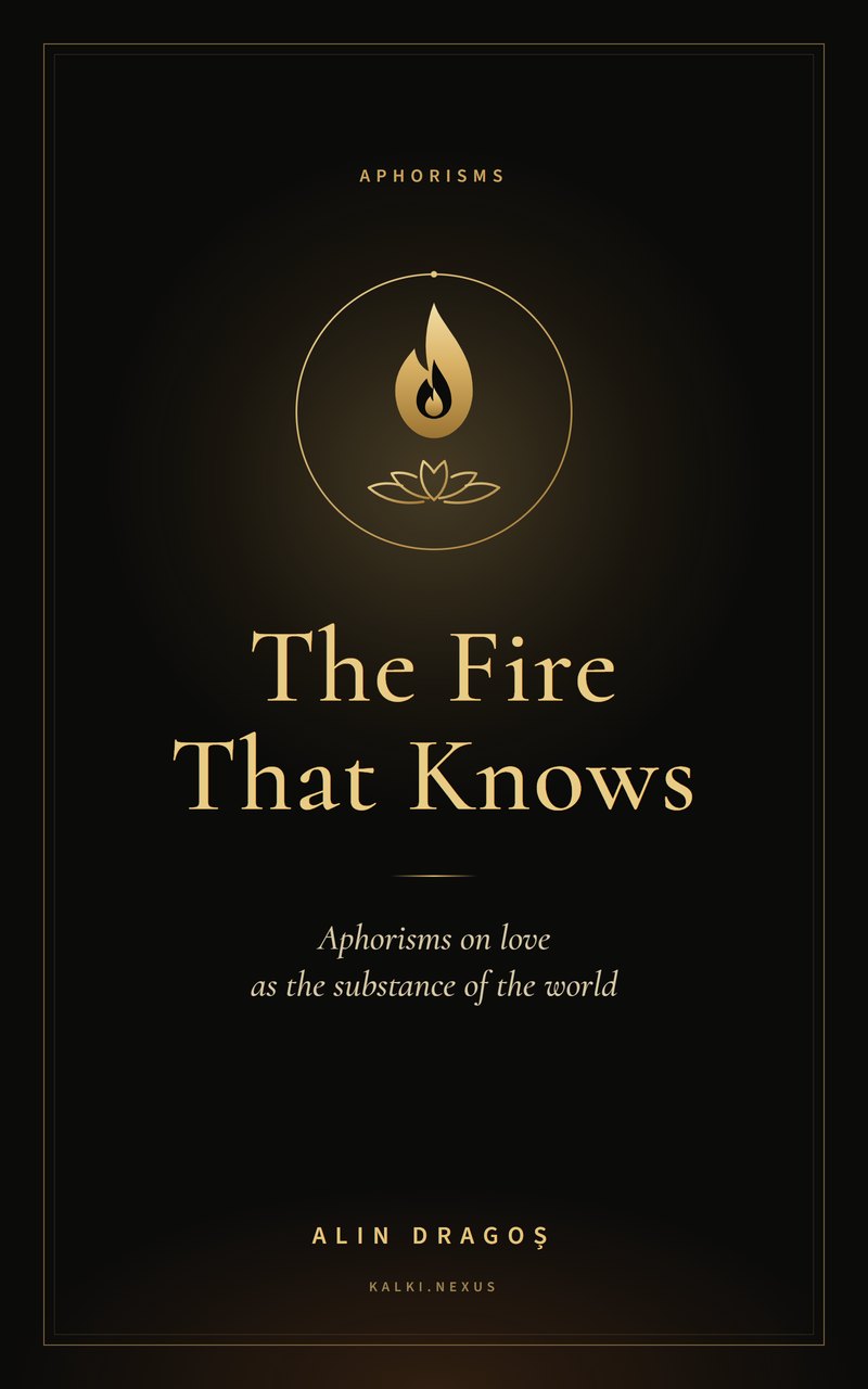 Cover of the book “The Fire That Knows”, by Alin Dragoș